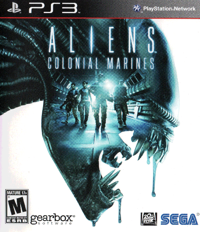 Aliens Colonial Marines box art for Playstation 3